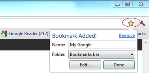 Adding Windows bookmarks in Chrome