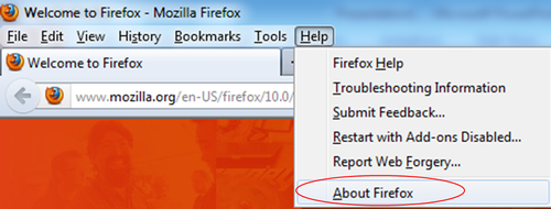 opening Firefox in Windows