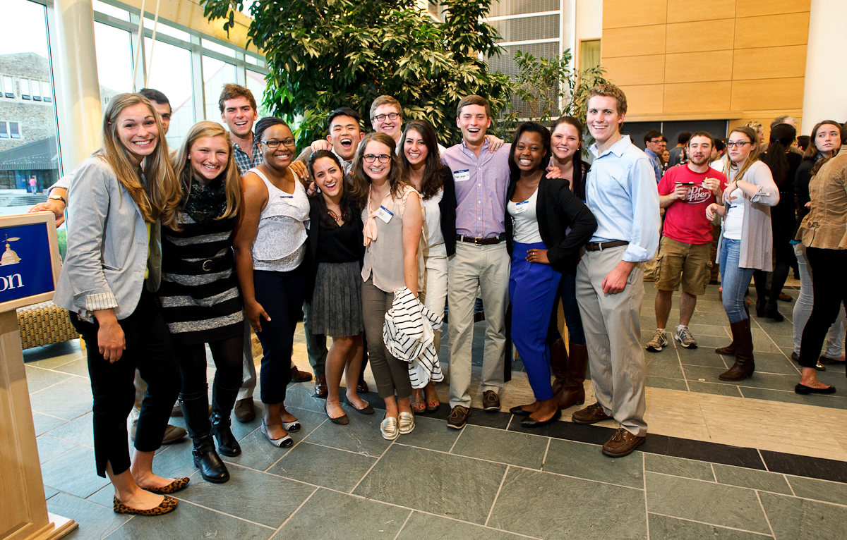 Members of the Senior Gift Committee at the Kickoff reception.