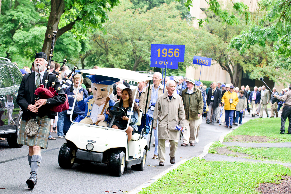 No rain on this reunion parade.