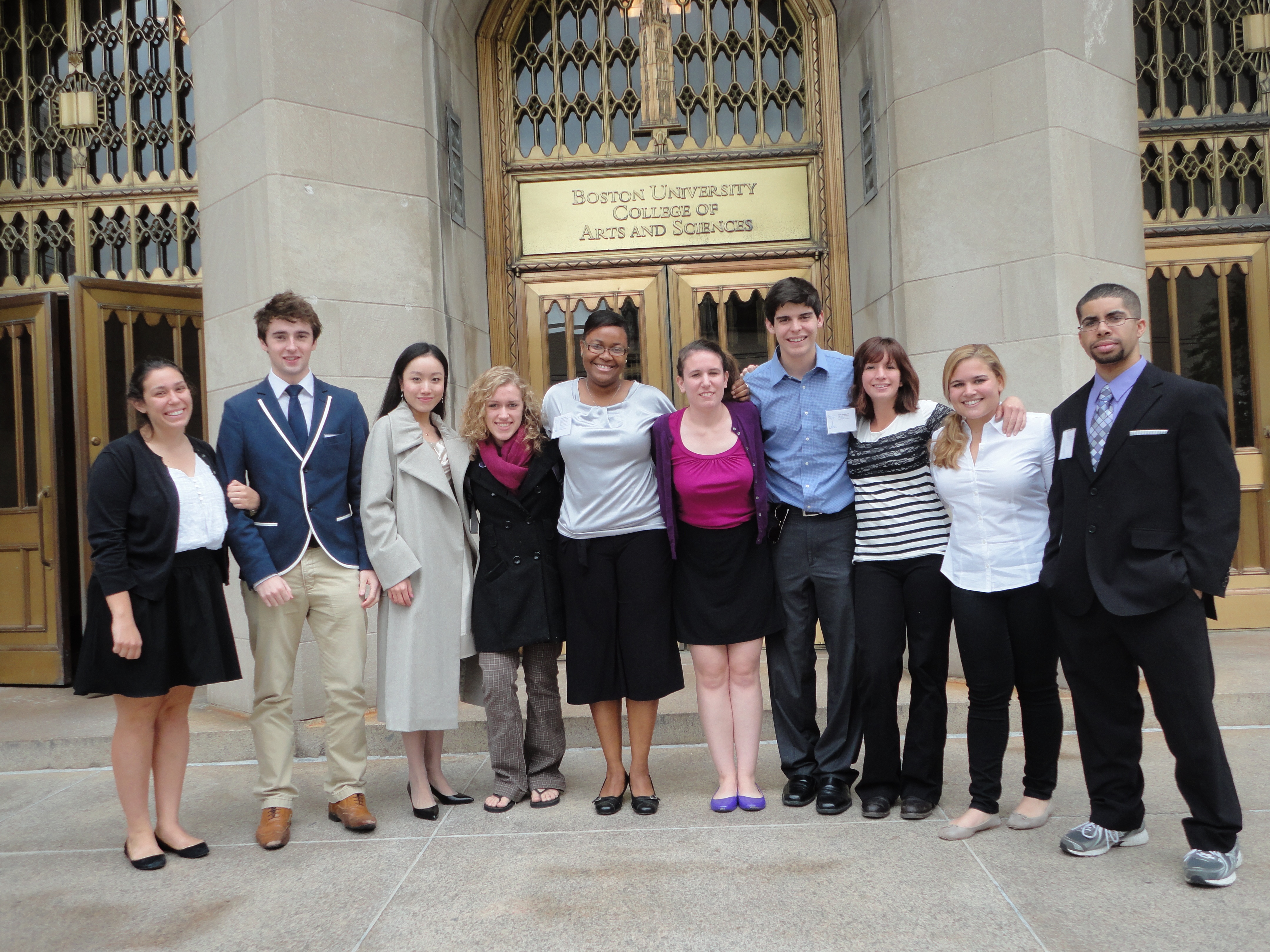 Hamilton's Model UN participants at Boston University.