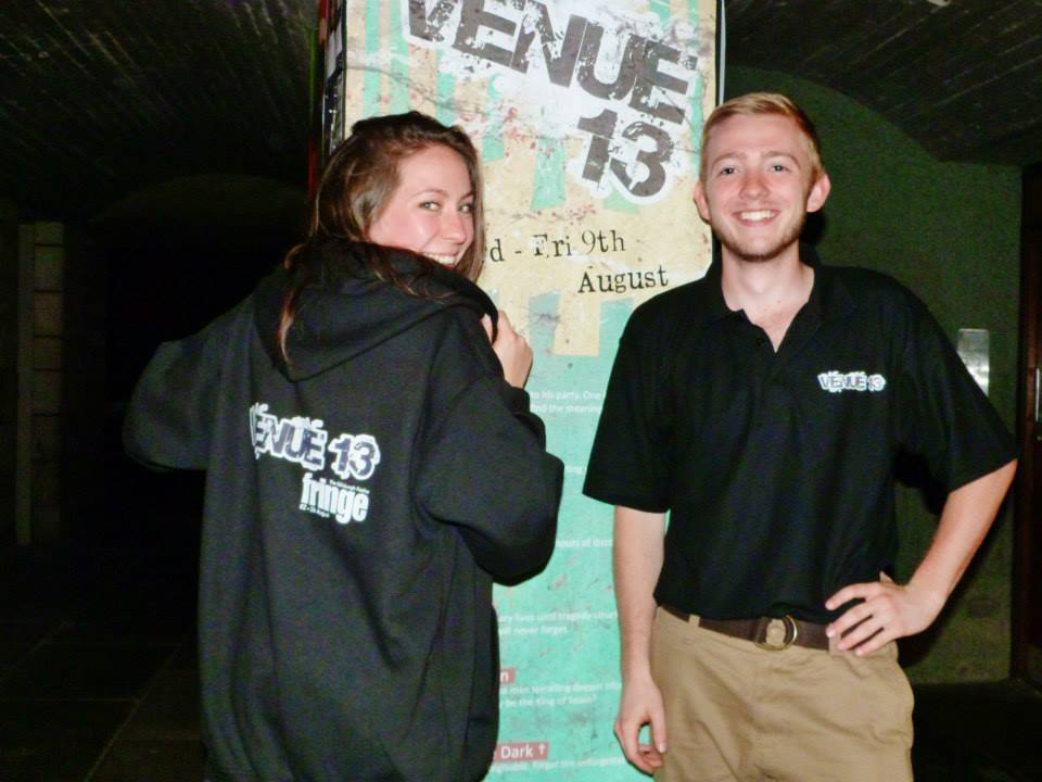 Rachael Wilkin '16 and Shea Crockett '15 interned with Venue 13 at the Fringe theatre festival in Edinburgh, Scotland.