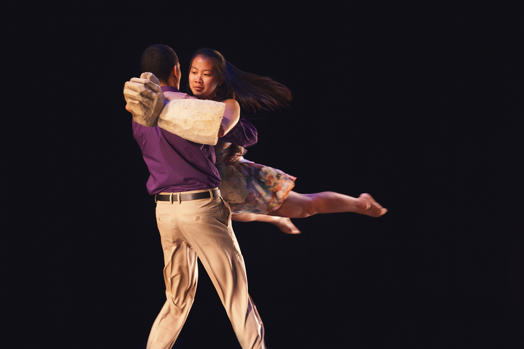 Wilne Ledesma Arias and Sarah Sull in the duet choreographed by Prof. Elaine Heekin.