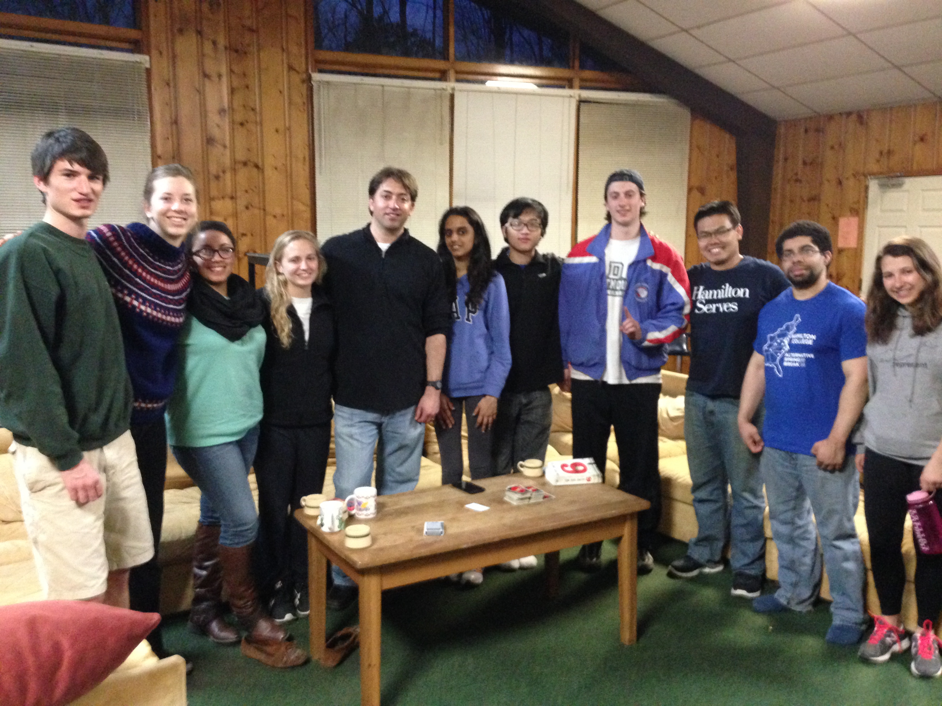 Aaron Astor '95 with Hamilton's Alternative Spring Break group in Tennessee.