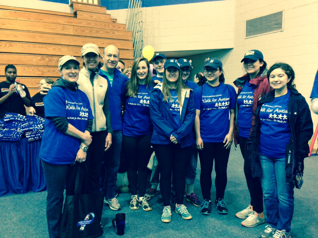 Team Hamilton, from left Heather Wixson, Mary Evans ’82, Michael Kelberman ’80, Olivia Surgent ’17, Ian Lunn ’17, Rachel Lannino '17, Meg Riley ’17, Helen Park ’17 Jessica Gutfleish ’14 and Jessica Harper ’15.