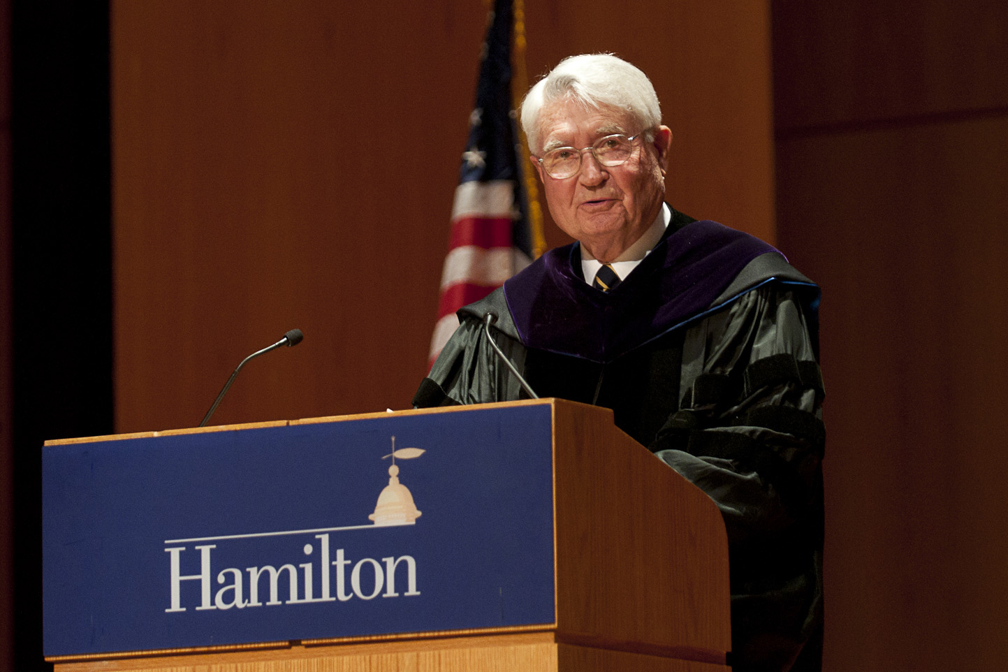 John W. Chandler speaks at Convocation.