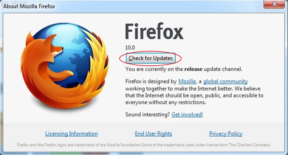 mozilla firefox xp