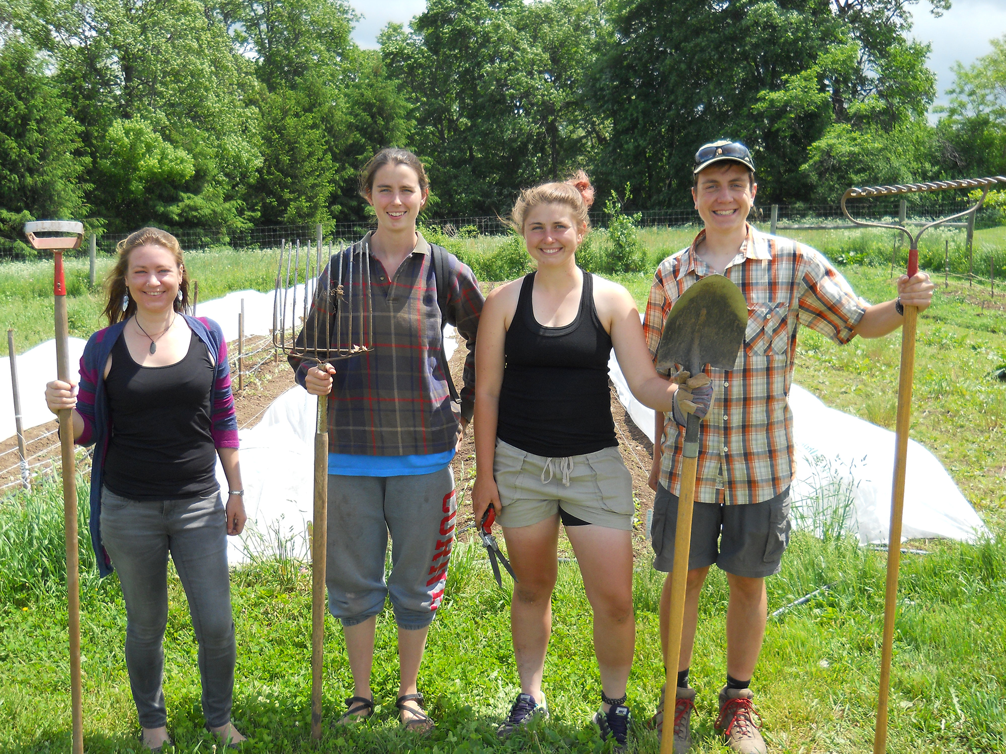 From left Hillary Joy Pitoniak, Ice Lekometros '16, Laura Kwasnoski '18 and Kelt Wilska '17.