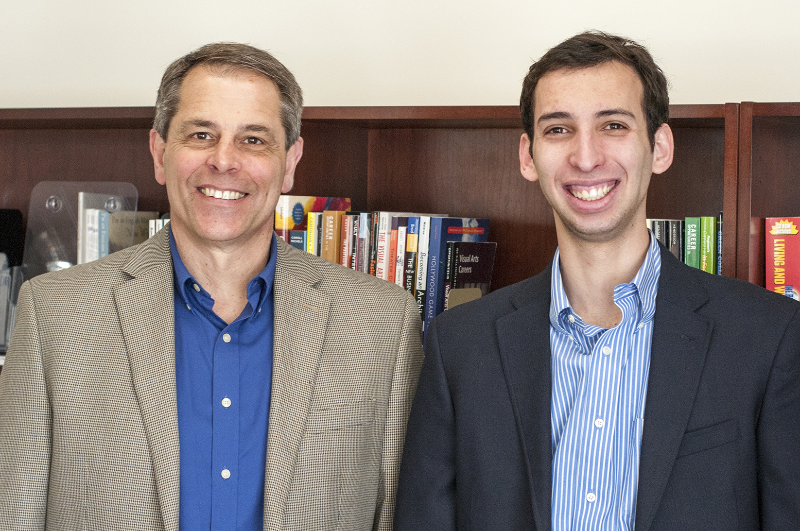 Director of Career Development David Bell and Matias Wolansky '16