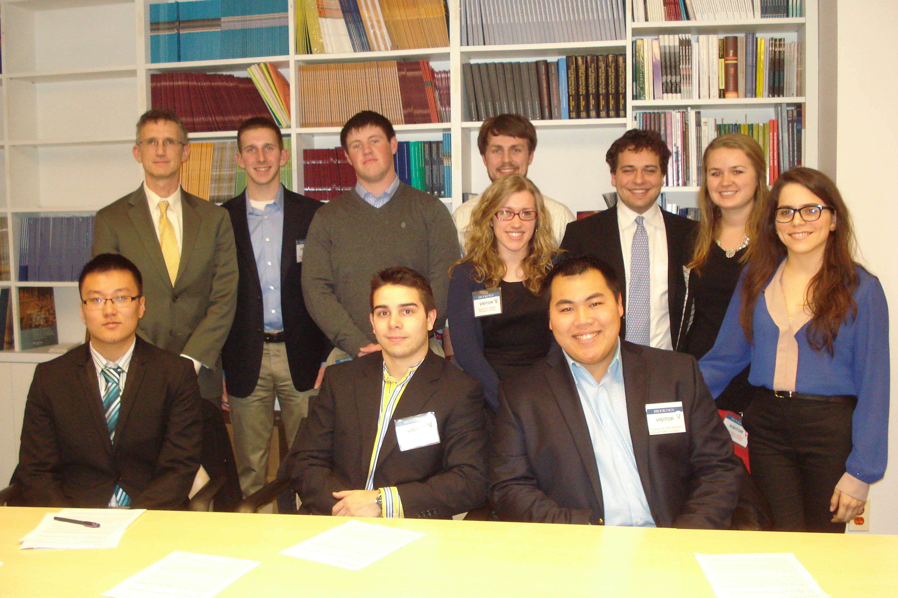 Hamilton Program in Washington, D.C., students with Ted Piccone of the Brookings Institution.