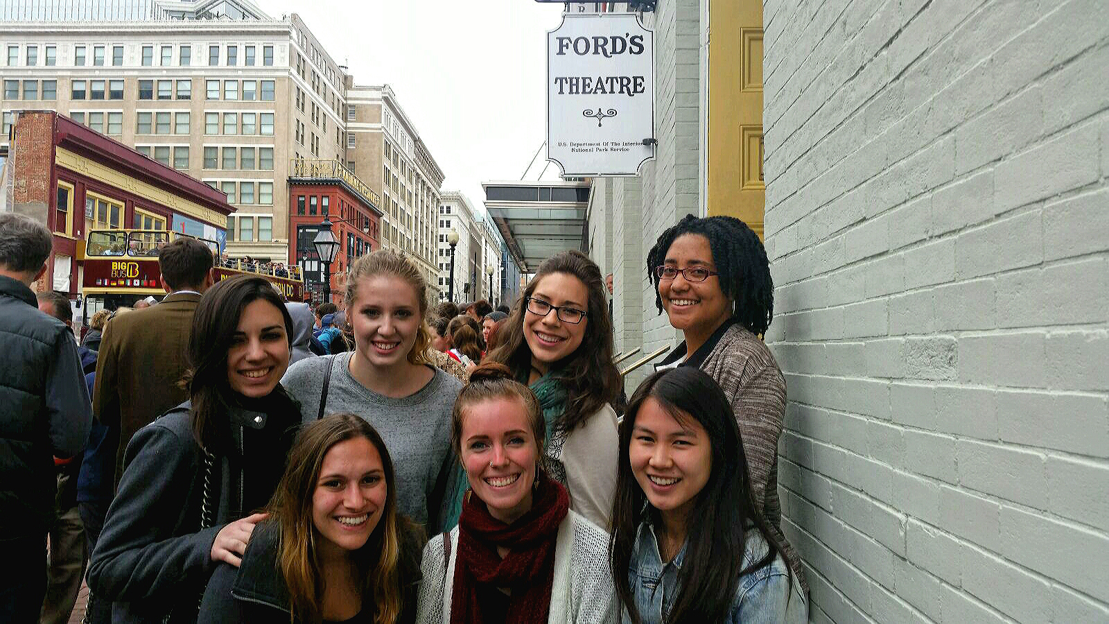 Students in Hamilton's Program in Washington, D.C. at Ford's Theater.