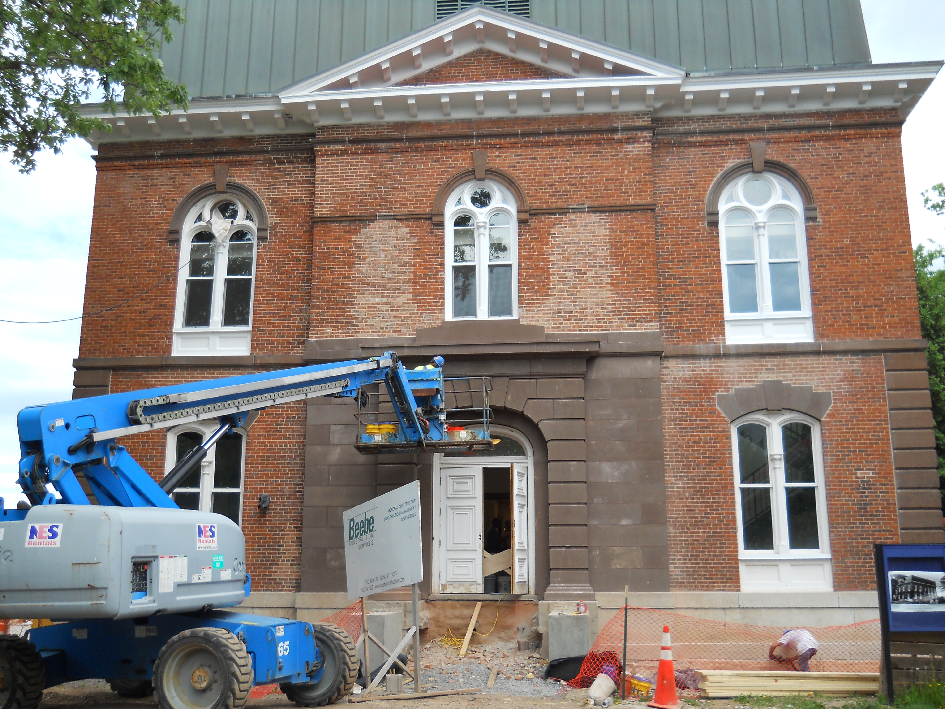 The renovation of Minor Theater to Morris House continues on May 27.