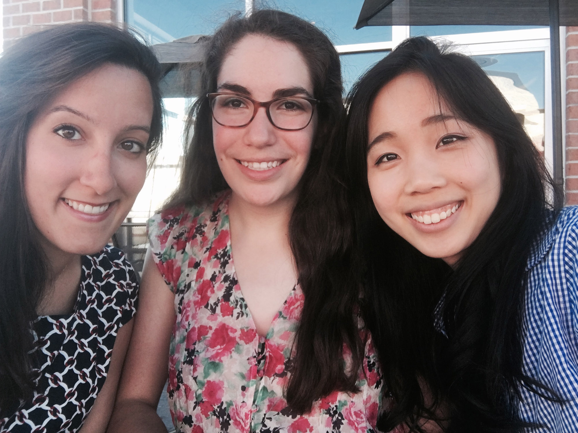 Sofia Rachad '18, Audrey Nadler '18 and Erica Chen '19.