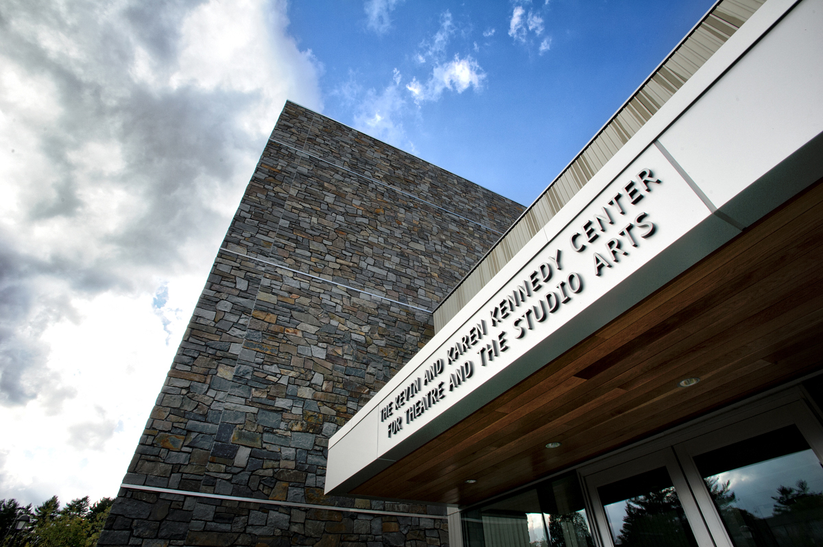 The entrance of the Kennedy Center.