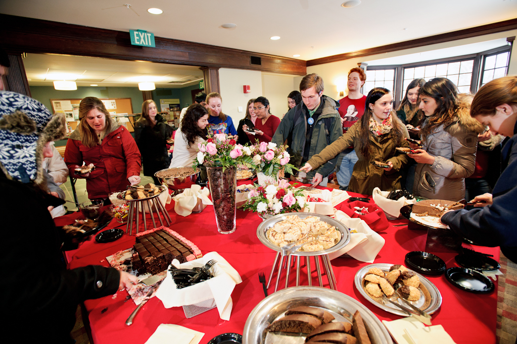 The FebFest chocolate tasting made it ok to spoil one's dinner.