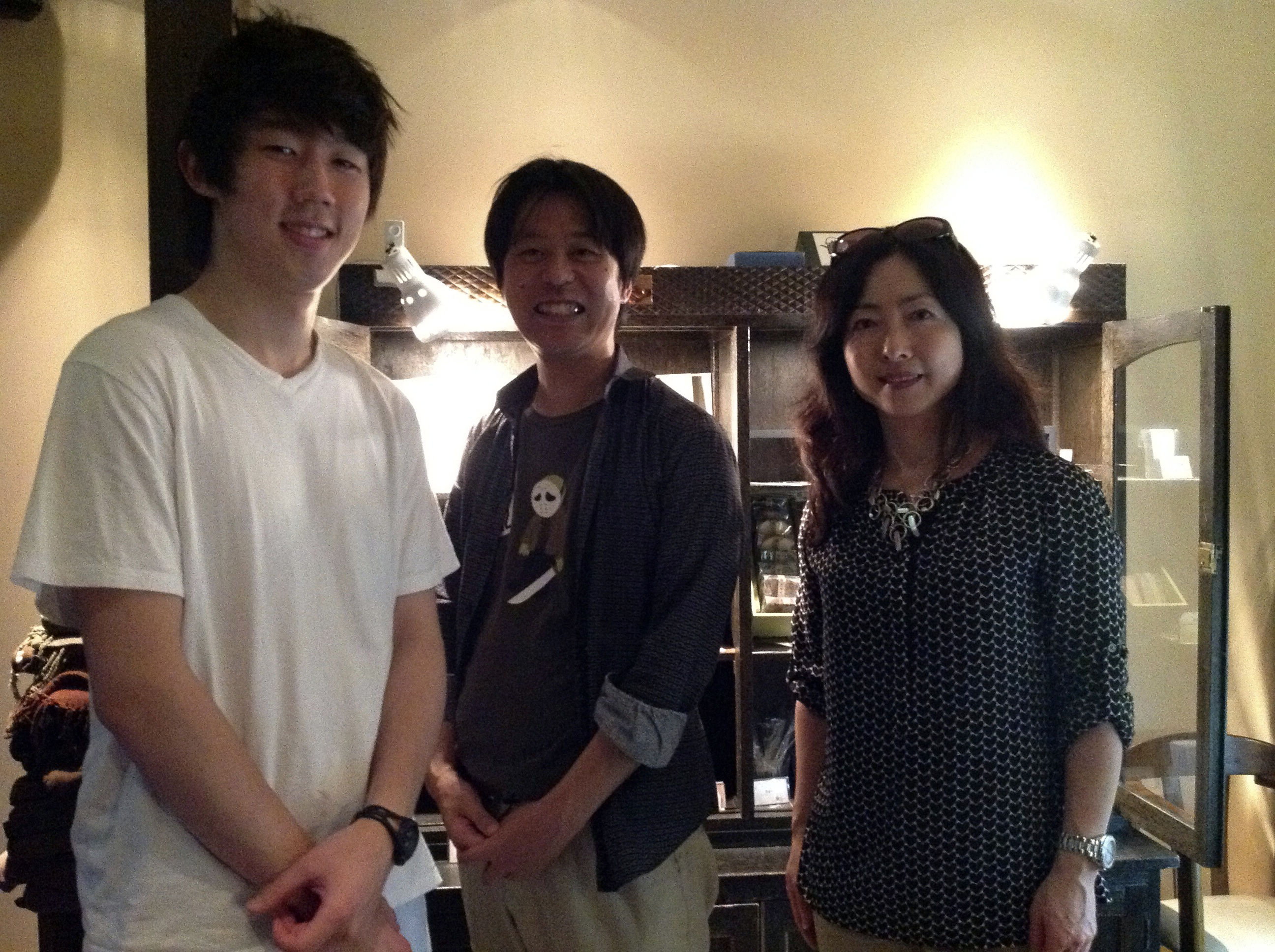 Tori Fukumitsu, Ichiro Kataoka (a benshi), and Professor Kyoko Omori.