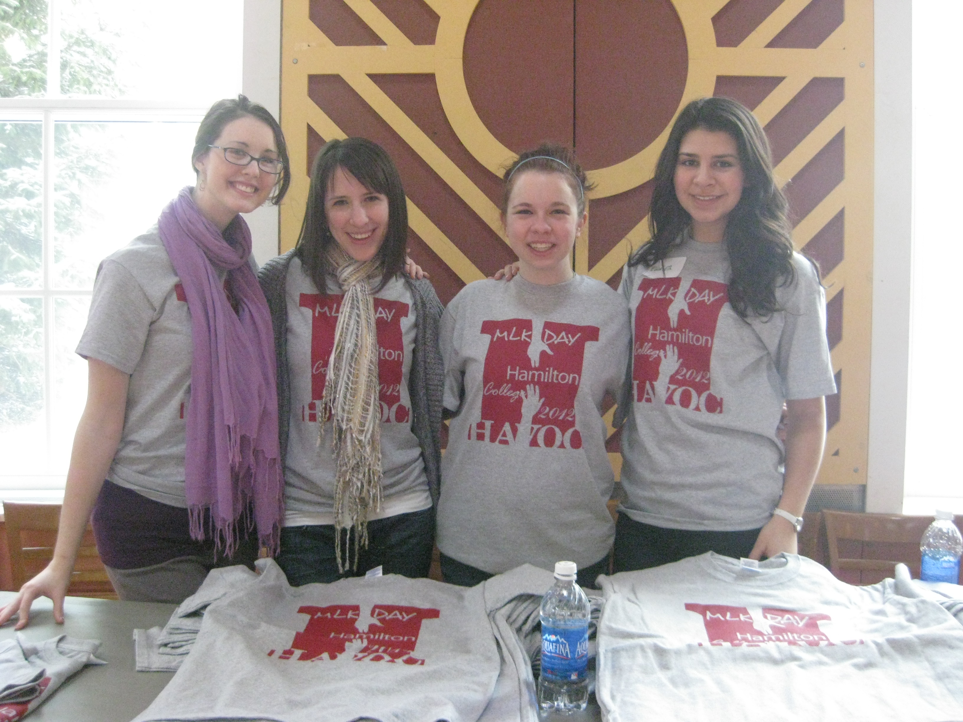 Betsy Bilharz '12, Mattie Theobald '14, Alana Christopher '14 and Elizabeth Rodriguez '15.