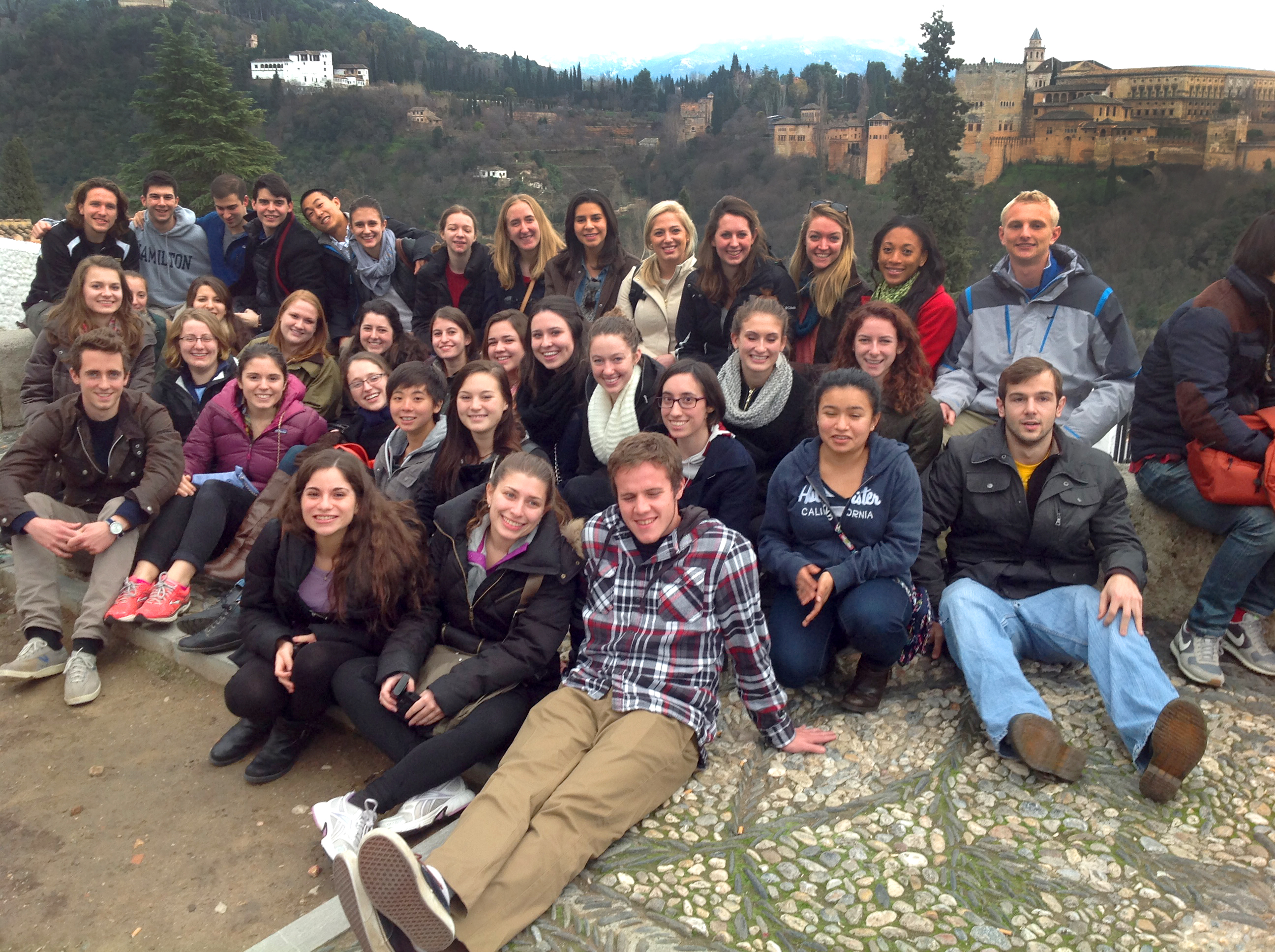 HCAYS students visit El Mirador de San Nicolás, Granada.
