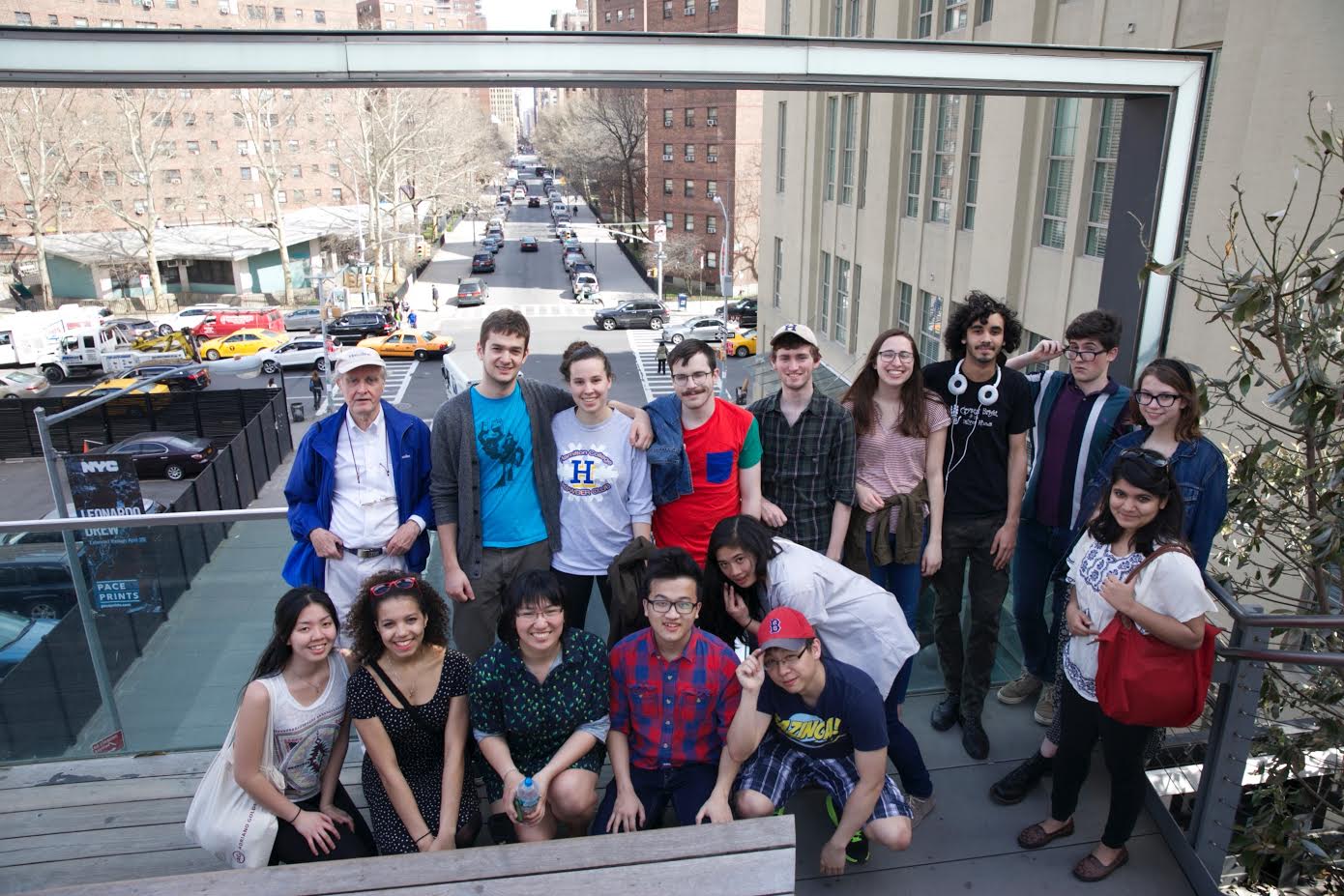 Front row: Holly Chen, Aleta Brown, Jessica Tang, Sitong Chen, Merisa Dion, Sterling Xie. Back row: John Allen ‘60, Dimitru Kaigorodov, Phoebe Greenwald, Chip Sinton, Connor O'Brien, Jessye McGarry, Jake Blount, Bennett Glace, Zoe Bodzas and Sarah Rahman