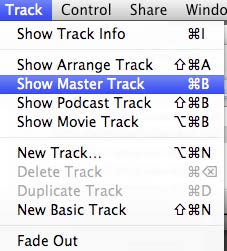 show master track