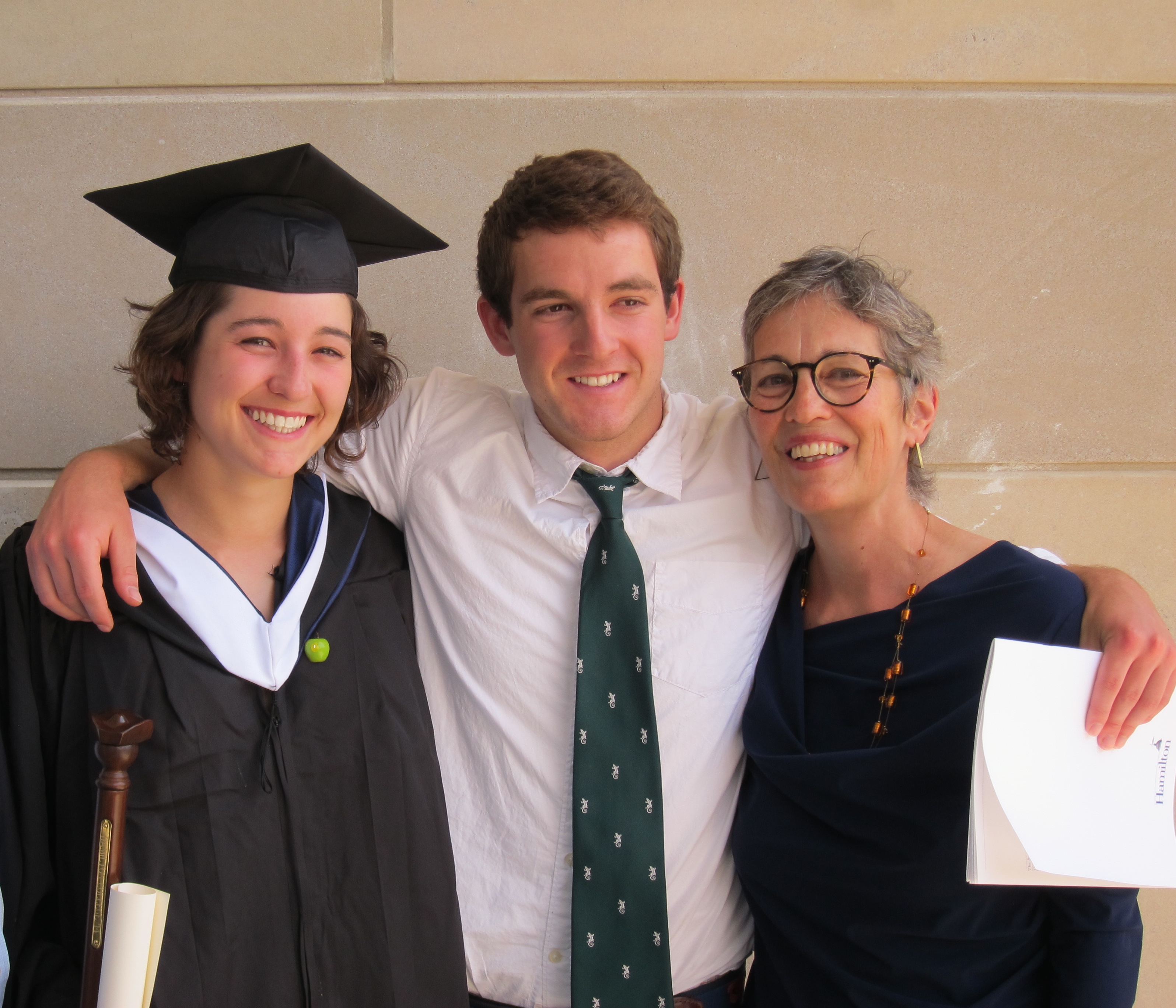 Kate Emlen with her daughter and son