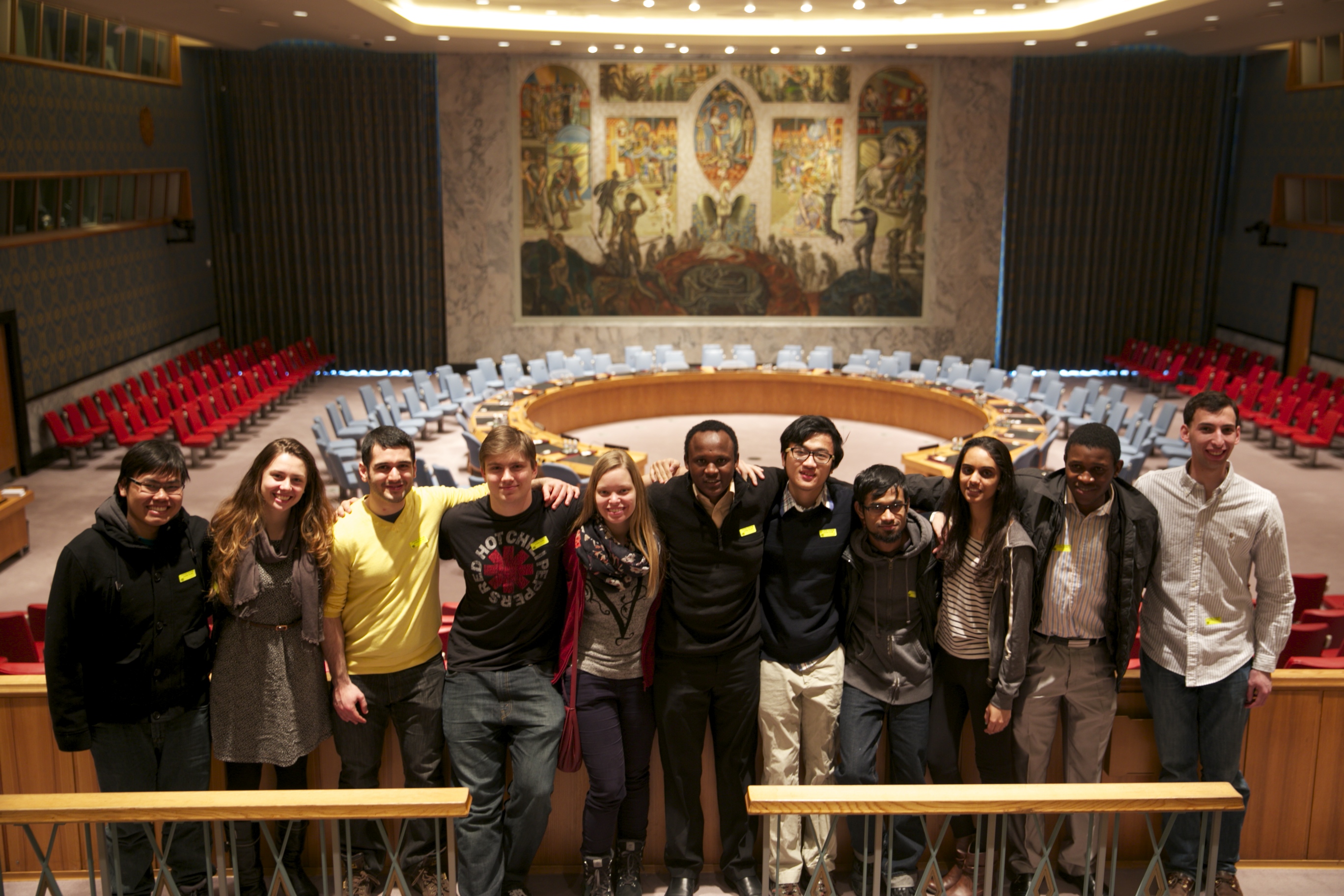 Students in Hamilton's ISA visit the United Nations Headquarters.