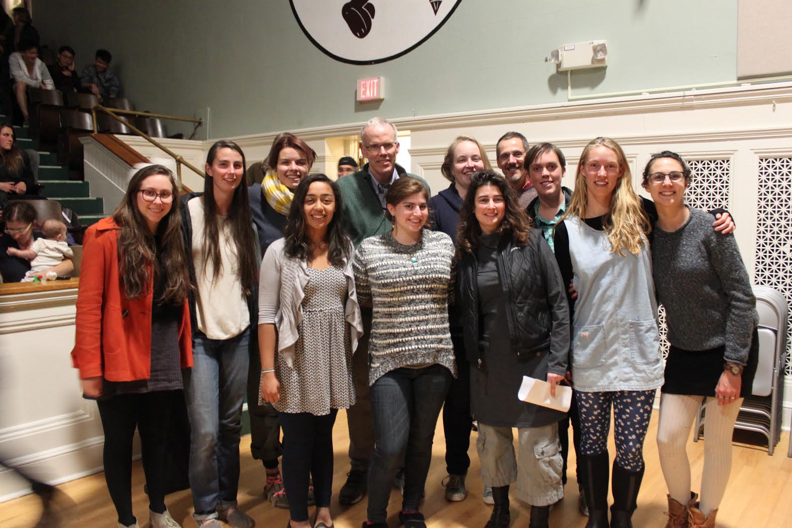 Hamilton's Program in the Adirondacks group with environmentalist Bill McKibben.