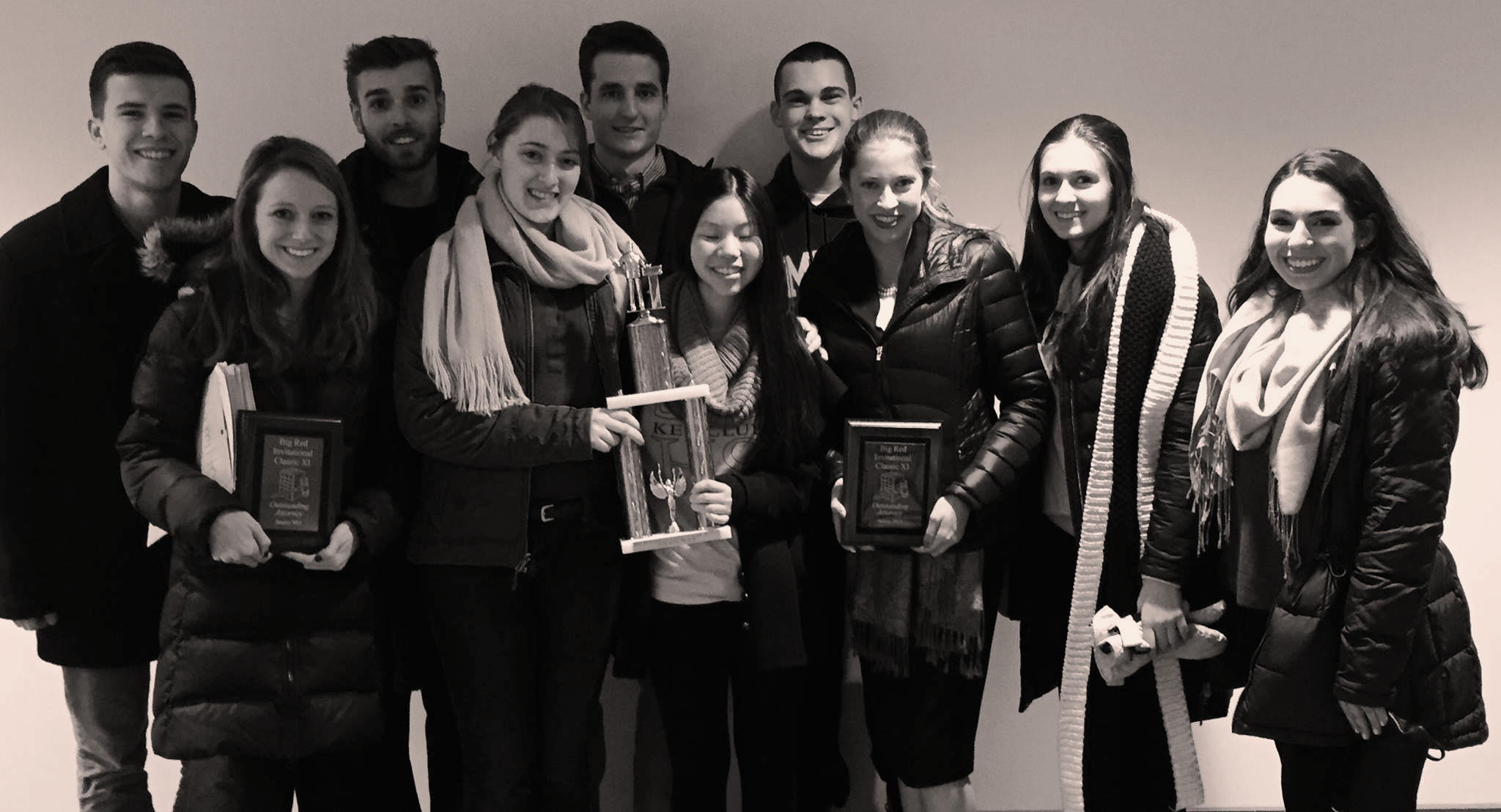 The Mock Trial team at Cornell.