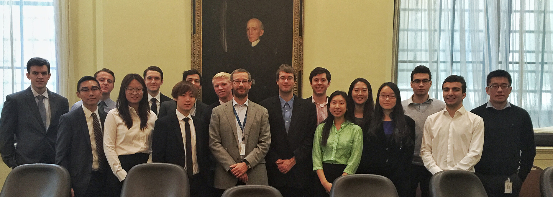 Hamilton Program in New York students at the Federal Reserve Bank of New York.