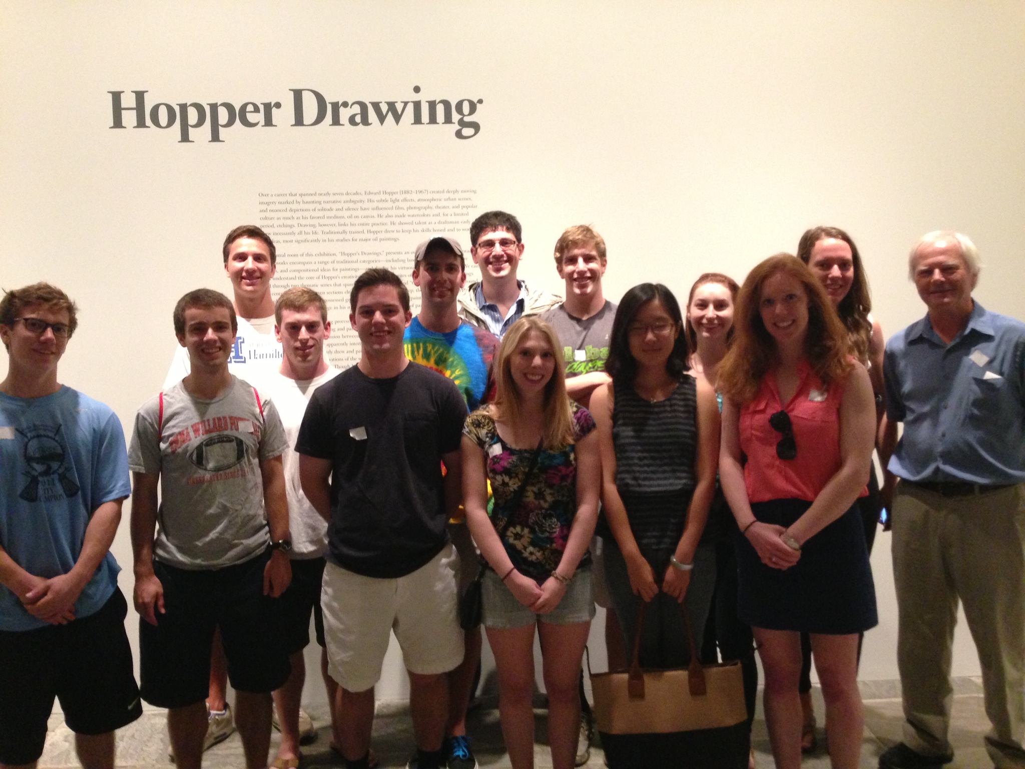 New York Program students and Professsor Derek Jones at the Whitney Museum.