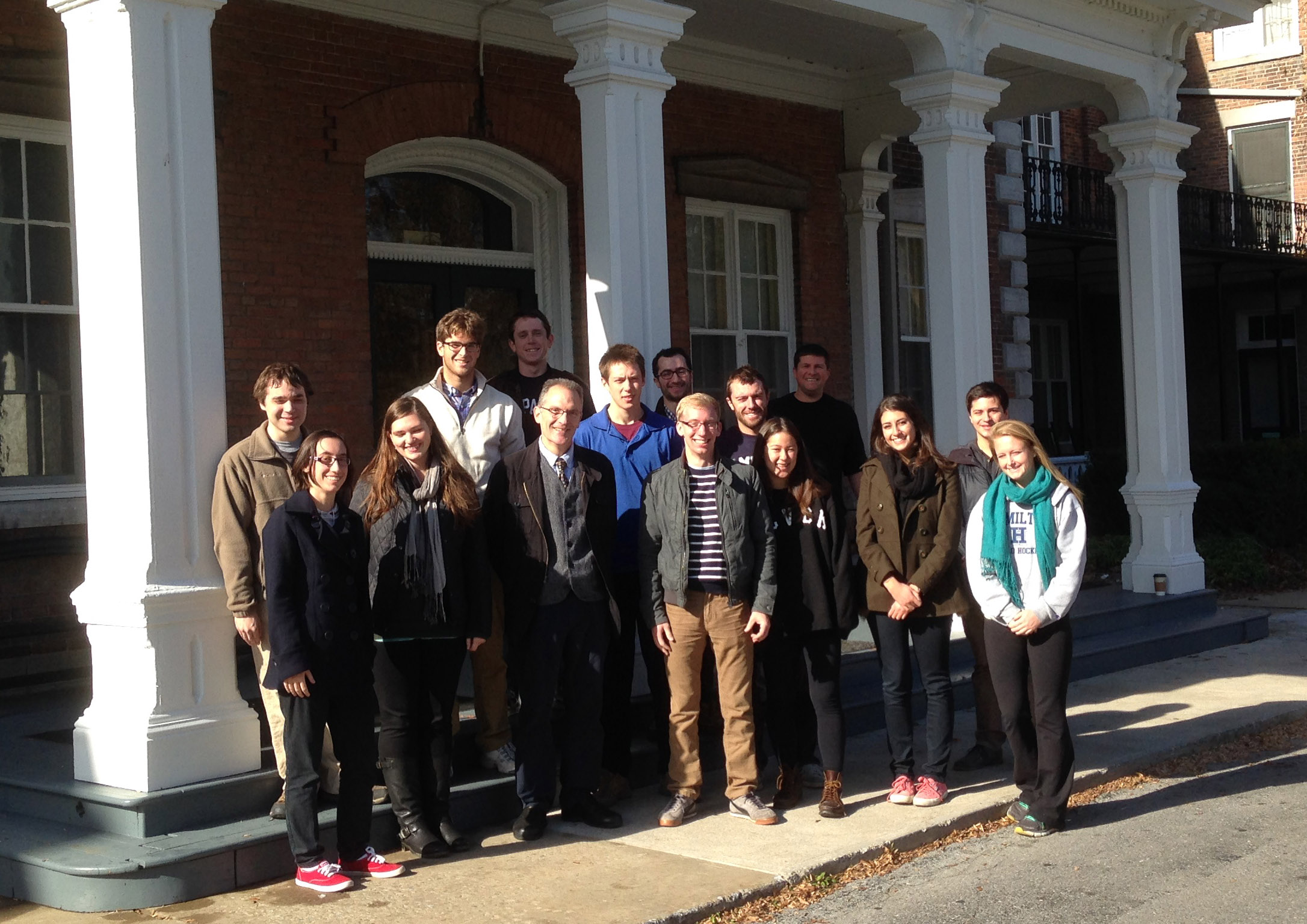 The American Communal Societies class at the Oneida Mansion House.