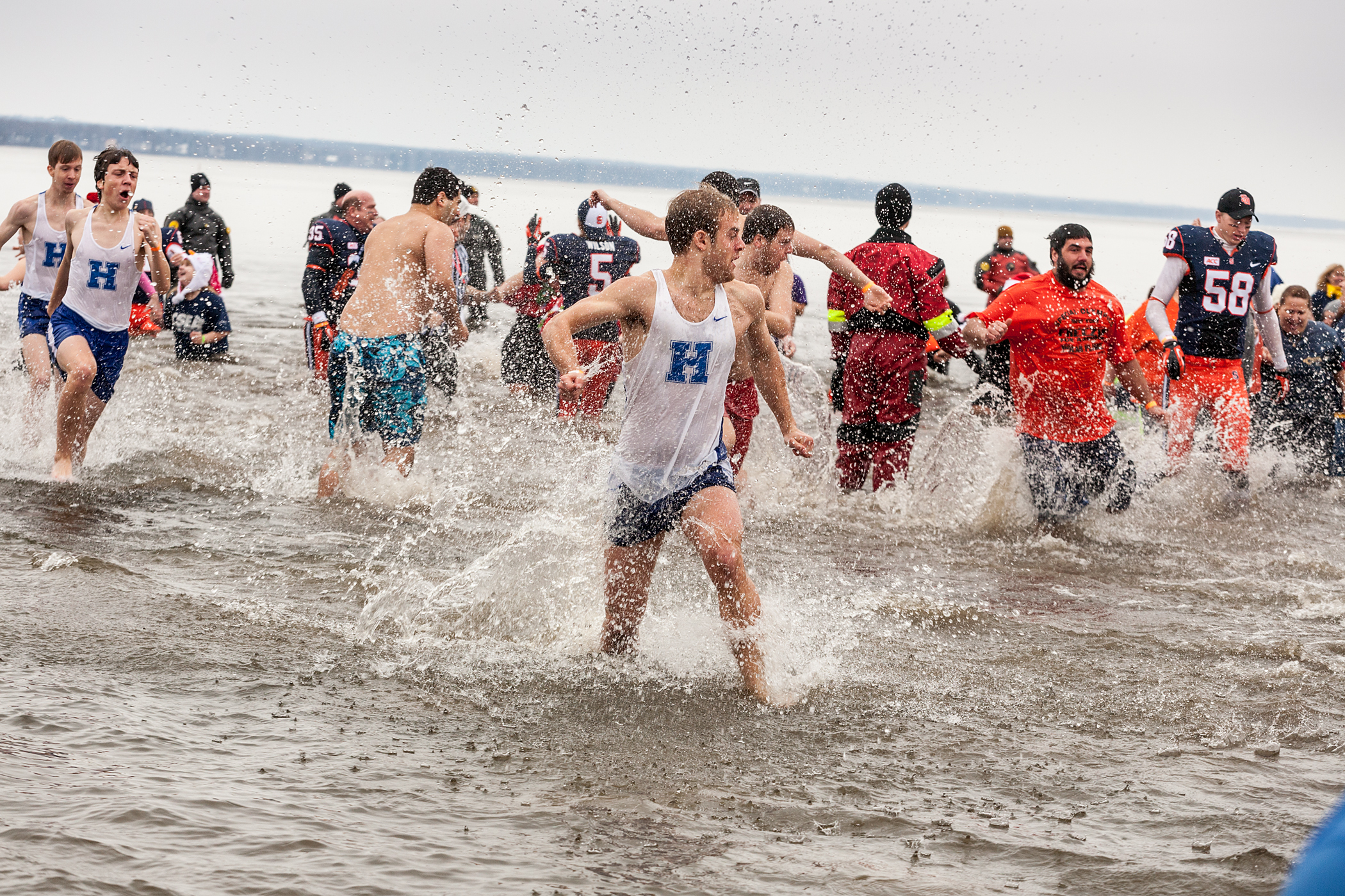 Dan Baer '15 (front), Kelt Wilska '17(left) and David Freeman '16 left rear.