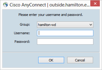 log in to the Hamilton network