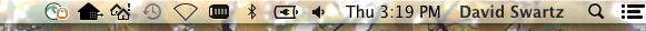 Cisco VPN icon in top menu bar