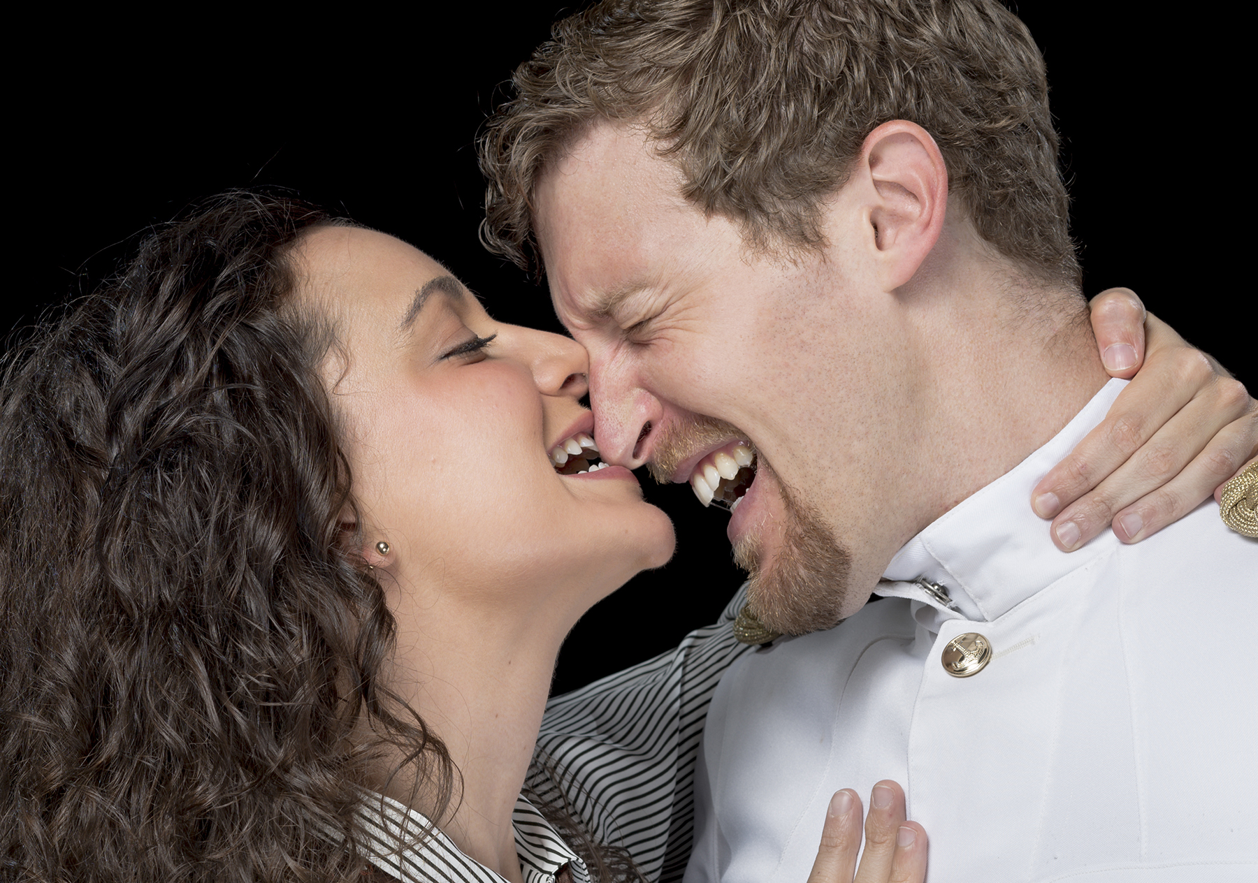 Patrick Earl and Stephanie Holladay Earl as Benedick and Beatrice.