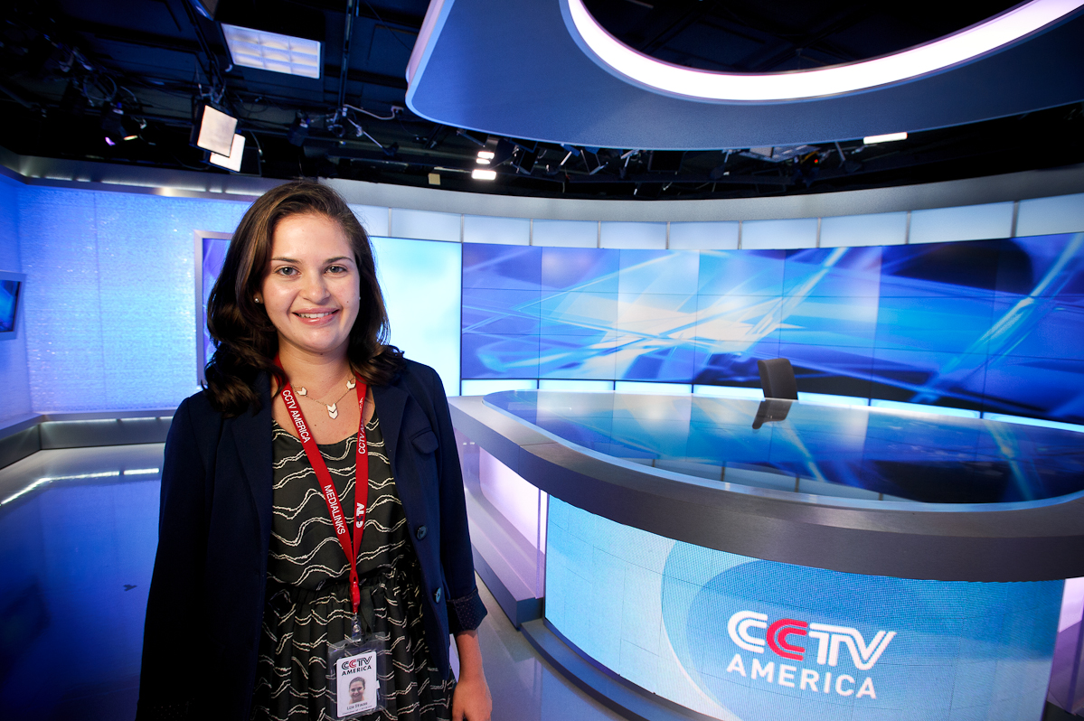 Liza Strauss '15 had a summer internship at China Central Television America in Washington, D.C. 