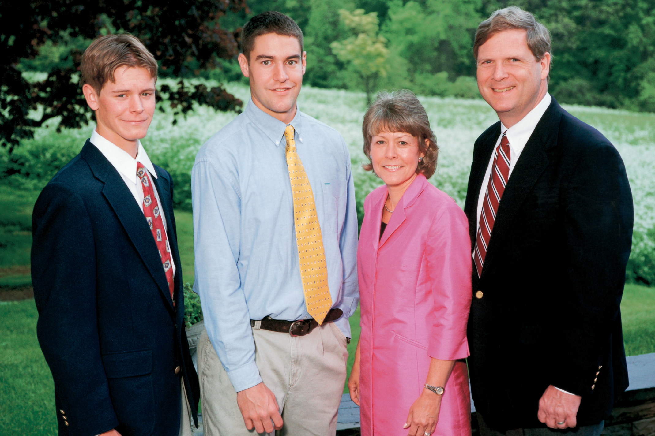 Tom and Christie Vilsack with sons Doug (left) and Jess during Hamilton's Commencement Weekend in May.