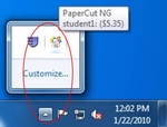 click on Paper Cut icon